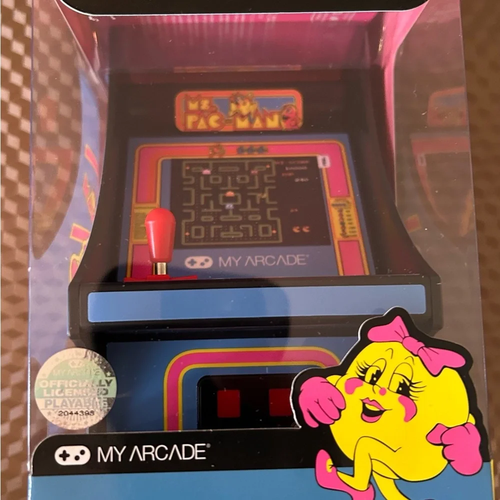 Arcade Ms. Pac-Man Mini Arcade - Blue